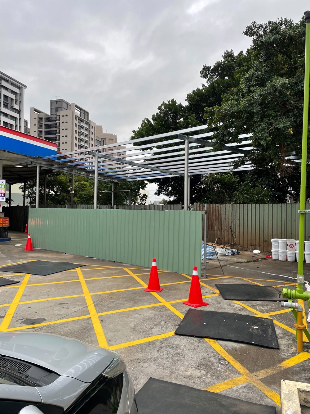 新竹洗車機遮雨棚搭建